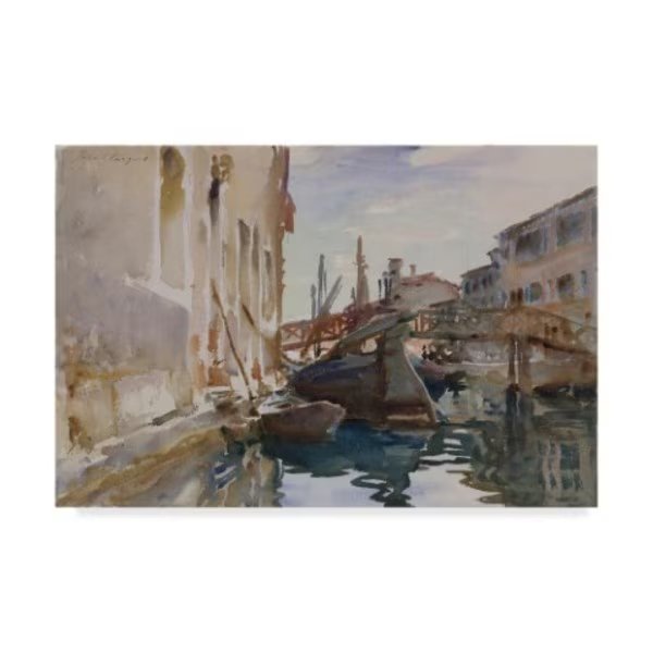 John Singer Sargent 'Giudecca' Canvas Art, 22x32, Trademark Fine Art, Mfr#: BL02080-C2232GG